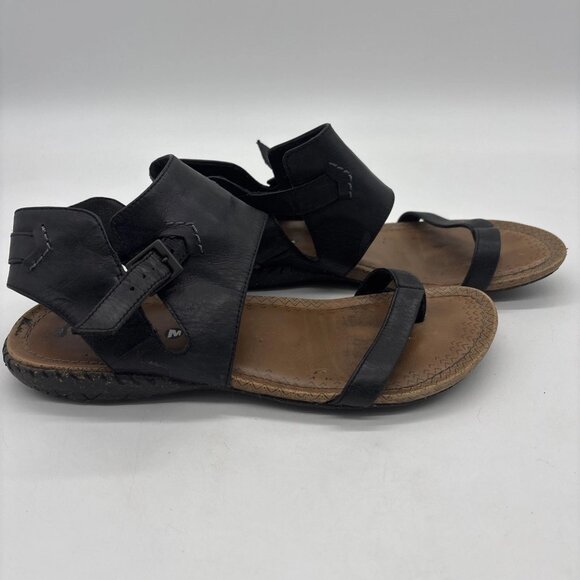 Merrell Whisper Post Gladiator Sandals Womens Size 7US Black Leather J55568 - Picture 3 of 6